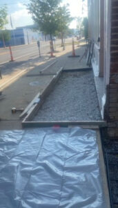 commercial concrete porch