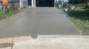 concrete driveway2023drying