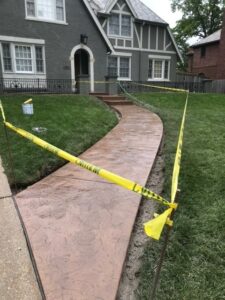 stamped concrete sidewalk2023