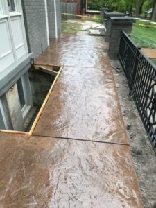 stamped concrete walkway2023